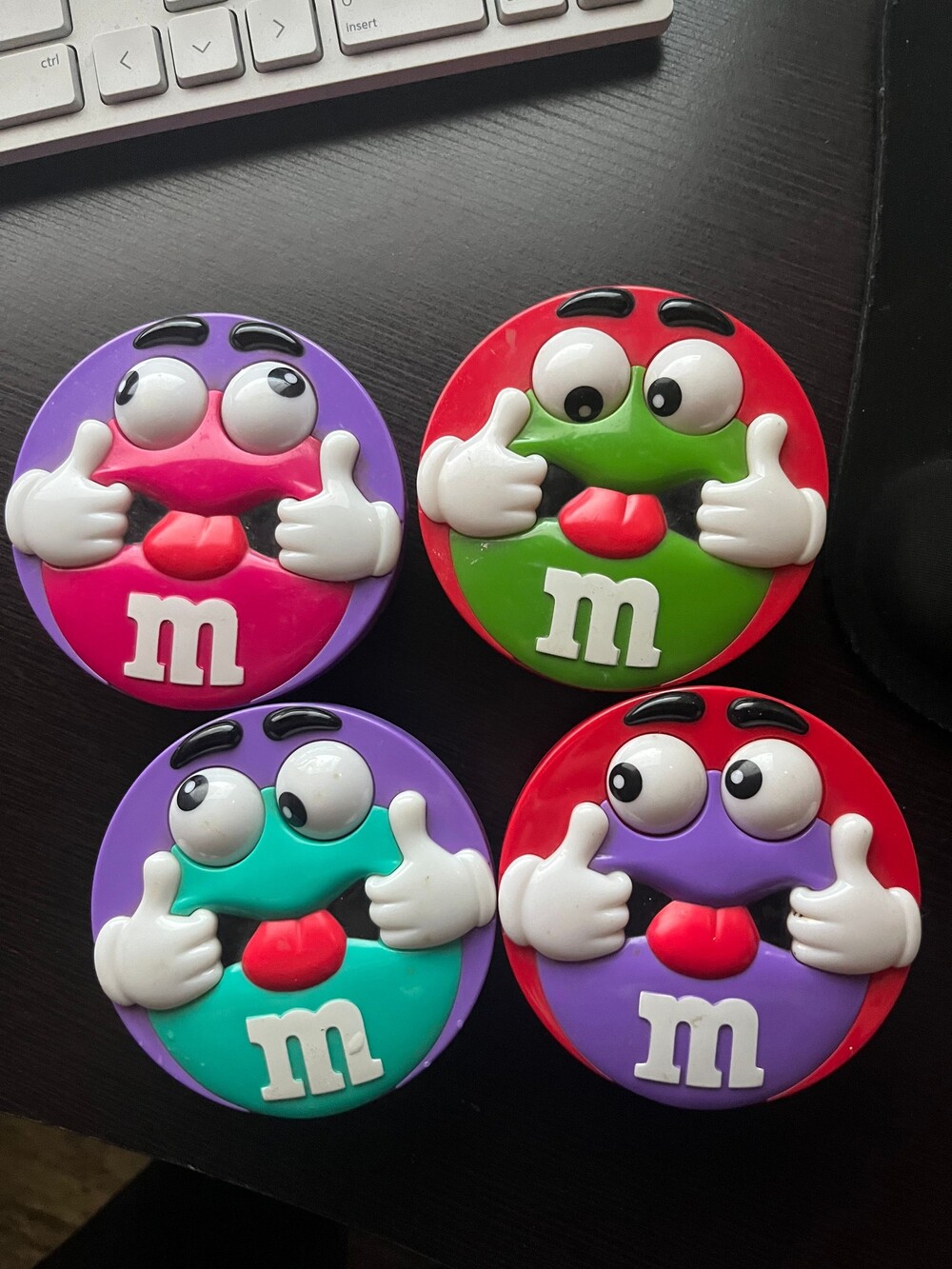 M&M's Minis Candy Dispenser Collectible Toy with Colorful Faces